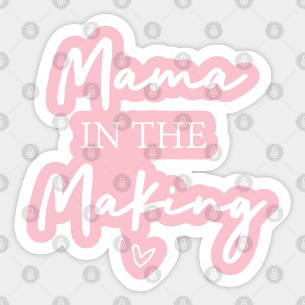 Mama in the Making, Pregnancy Reveal Sticker by Adolphred